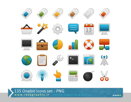 105 آیکون کاربردی - Onebit Icons Set | رضاگرافیک